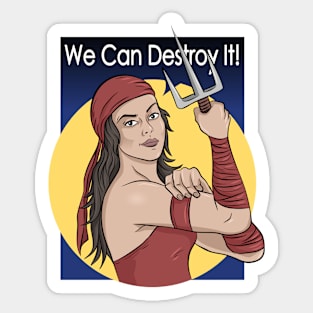 we can destroy it Sticker